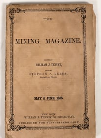 Mining Magazine, William J. Tenney, 1855, Gold Rush [204821]