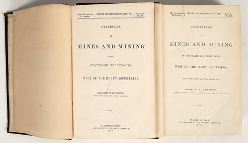Antique Mining Reference Books Pair [202869]