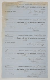 Minesota (sic.) Mining Co. Pay Ledger Sheet, 1856 [205220]