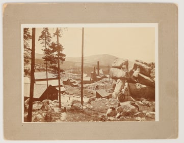 Possible Cable, Montana Mounted Photograph Showing Mines, c.1900 [205201]