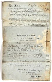 1861 Mining Deed for Carson City, Nevada Territory Mining District [204136]