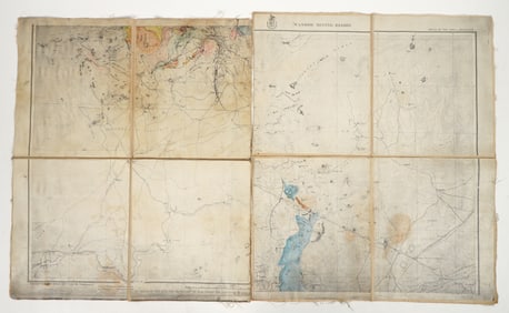 Geologist Maps Comstock and Central Nevada c.1900 (9) [205154]