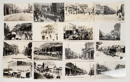 Virginia City, Nevada C Street Scenes Real Photo Postcards (16) [198213]