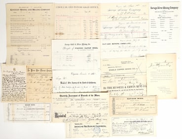 Comstock & Other Regions Mining Operations Ephemera (18) [198210]