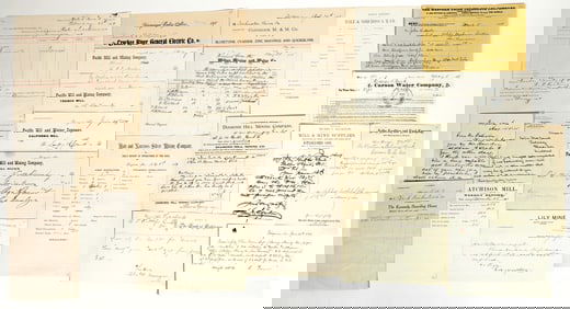 Comstock Mining Ephemera Collection (Plus Some Other Western Pieces) [198209]