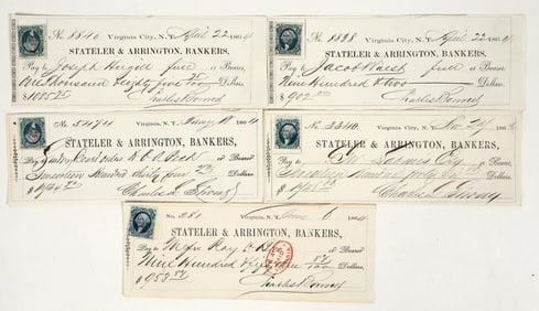 Gould & Curry Silver Mining Co. Territorial Checks to Shareholders [201903]