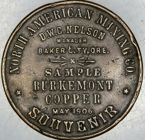 North American Mining Co. Medal, Burkemont, Oregon, 1906 [203560]