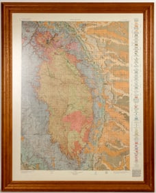 Central Black Hills Region Framed Geologic Map [203735]