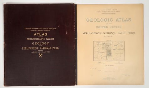 Yellowstone National Park Geology Atlas, 1904 [204312]