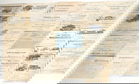 Western States Mining Billheads & Letterheads (California, Colorado, Montana, Nevada) [198208]