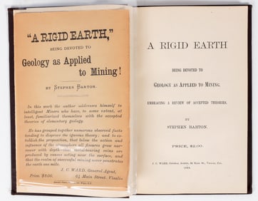 A Rigid Earth: Geology As Applied to Mining, Stephen Barton, 1888 [202366]