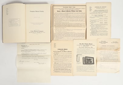 Complete Mineral Catalog by WM Foote, 1909 [200928]