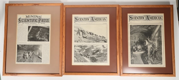 Framed Scientific Newspapers | Homey & Classy (3) [202091]