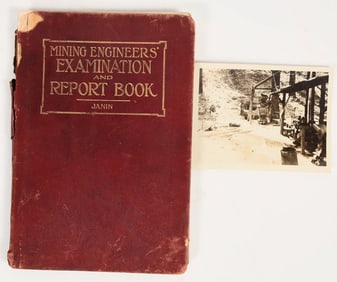 Mining Engineers' Examination & Report Book by Charles Janin, Signed [202542]