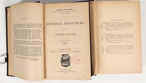 "Mineral Resources of the United States", 1889-1891 (2) [202931]