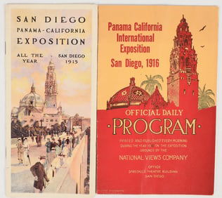 1915 Panama-California Exposition Pieces (2) [201464]