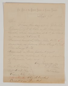 Carson City Mint Letter Re: Hale & Norcross Mine Deposit [202768]
