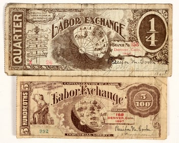 Labor Exchange Currency (2), Denver, Colorado [204362]