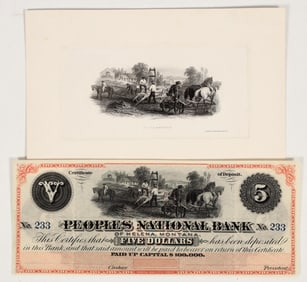 Peoples National Bank, Helena, Montana Certificate of Deposit Plus ABN Vignette [204519]