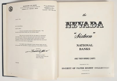 Nevada Sixteen National Banks and Their Mining Camps 1974 [203960]