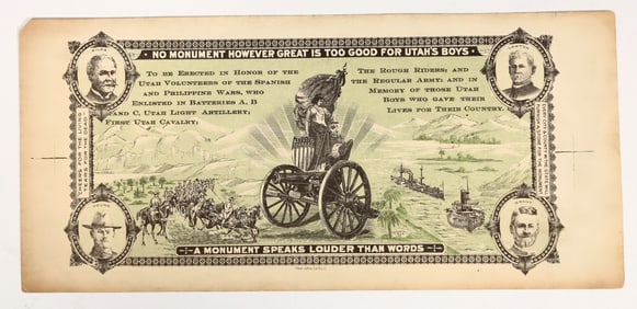 Utah Volunteers Monument Advertising Note [204430]