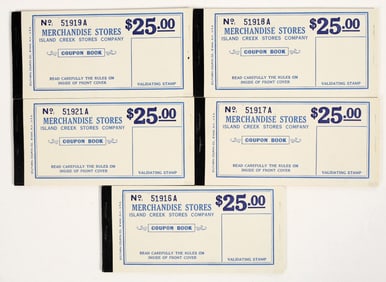 Island Creek Stores Coupon Books (5) [204985]