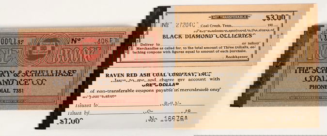 Coal Scrip Booklets (3) [204986]