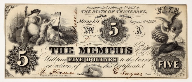 Memphis Savings Institution $5 Note [203607]