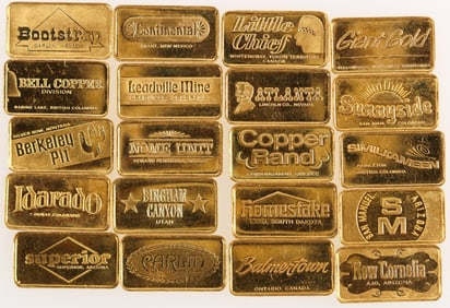 American Gold Mines Ingots by Franklin Mint (20) [202653]