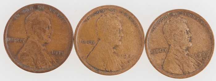 Lincoln Cents 1909-S (2)/ 1911-S [202079]