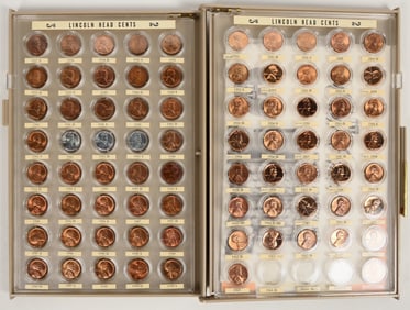 Gem Lincoln Cents 1937-1965  (77) [205197]