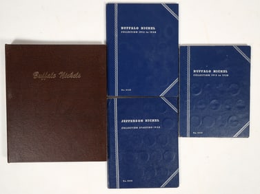 Buffalo & Jefferson Nickel Albums (4) [203802]