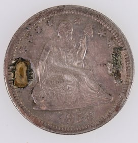 Merchants Union Express Co. 1858 Seated Liberty Quarter [205049]