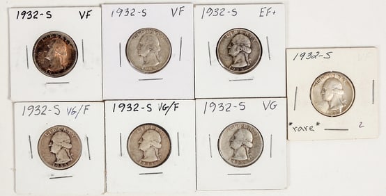 Washington Quarter Key Date 1932-S (7) [201428]