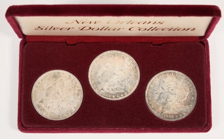 New Orleans Silver Dollar Set (3 BU), 1882-1885 [201048]