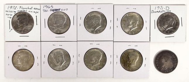 U.S. Error Half Dollars (10) [202433]