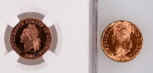 Confederate Cent Restrikes (2) [204115]