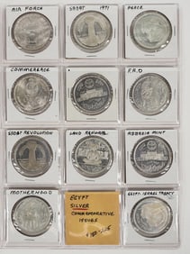 Egyptian Silver Commemorative Issues (11) [205417]