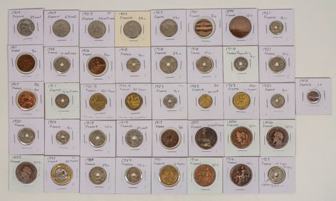 Coins of France 1855-1992 (41) [200940]
