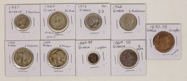 Coins of Greece 1869-1973 (9) [200935]