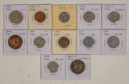 Coins of Italy 1866-1942 (12) [200934]