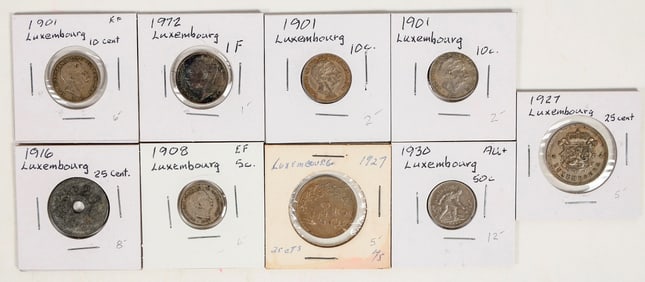 Coins of Luxembourg 1901-1972 (9) [200949]