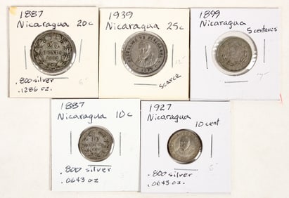 Coins of Nicaragua (5) [200384]