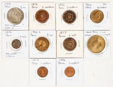 Coins of Peru 1875-1964 (10) [200660]