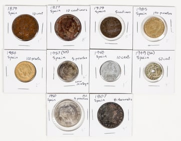 Coins of Spain 1807-1985 (10) [200688]
