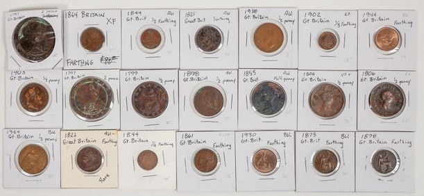 English Copper Coins (21) [205186]