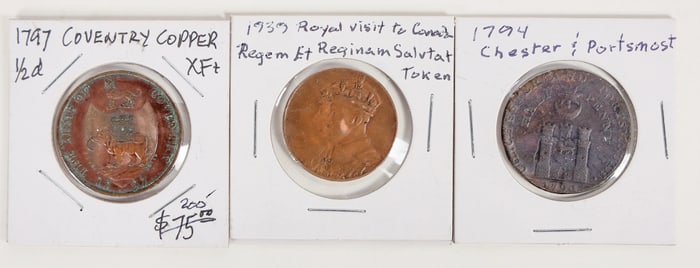 Copper Coins United Kingdom/Canada (3) [204968]