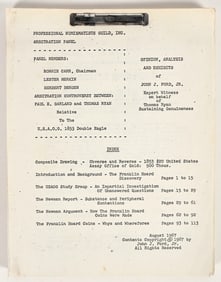 John J. Ford's Testimony on the Franklin Hoard (1967) [204972]