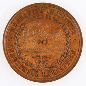 Mechanics' Institute Bronze Medal 1880 [202857]