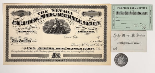 Nevada Agricultural, Mining and Mechanical Society Ephemera [204433]
